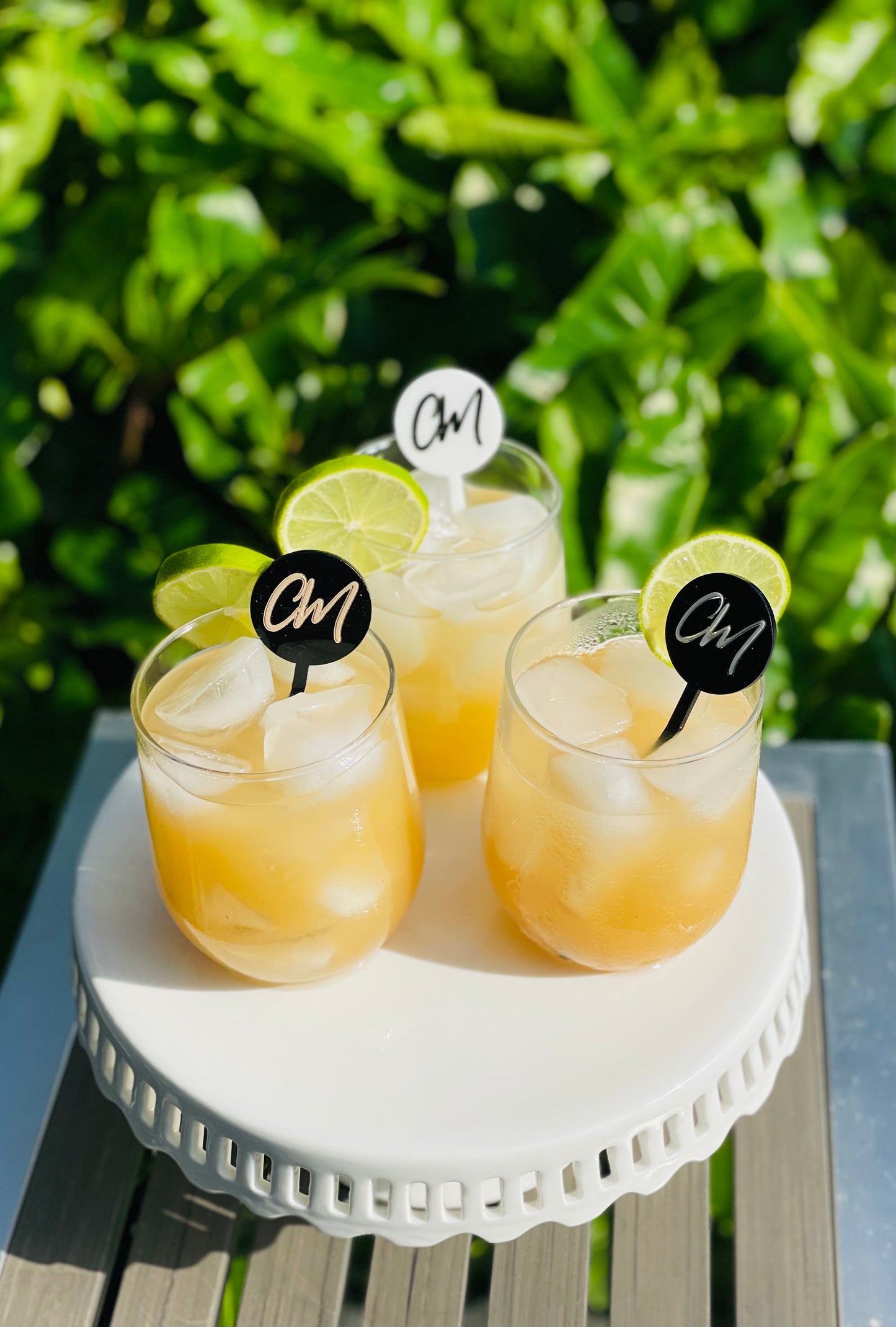 Monogram Acrylic Drink Stirrer