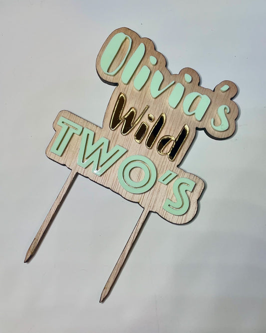 Wild’s two cake topper