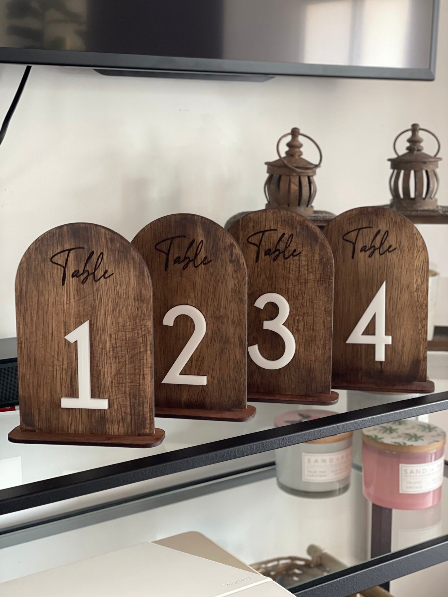 Rustic Table Number