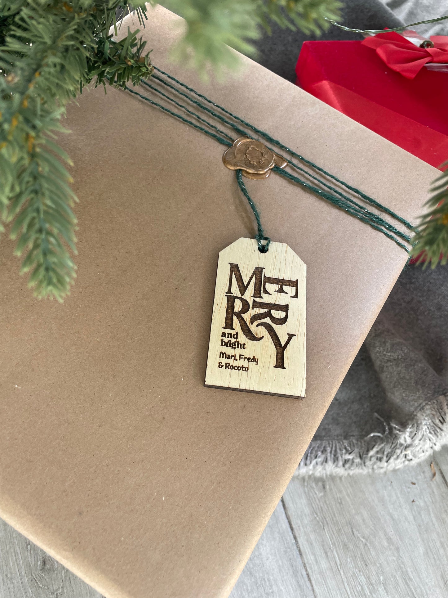 Merry and Bright - Gift tag