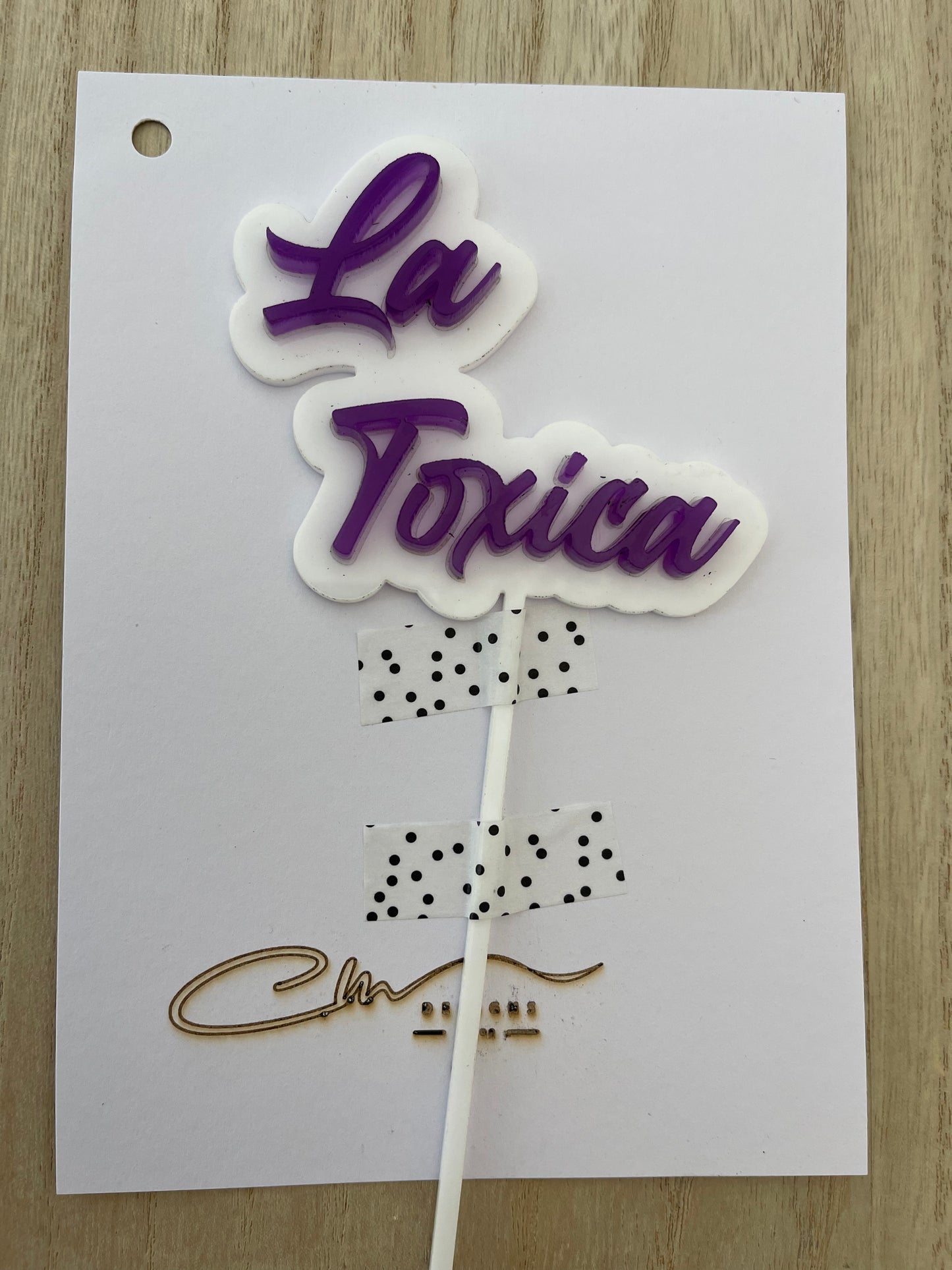 La Toxica Cake Topper