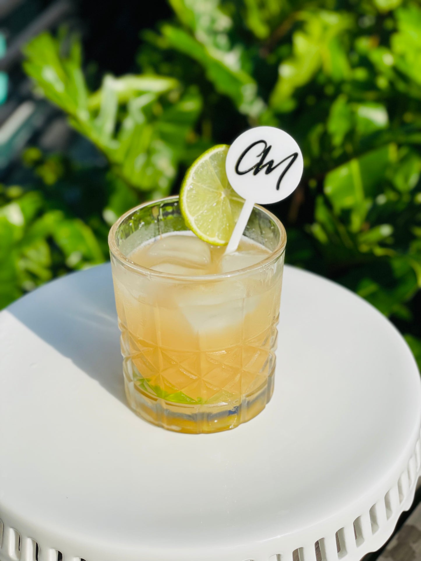 Monogram Acrylic Drink Stirrer